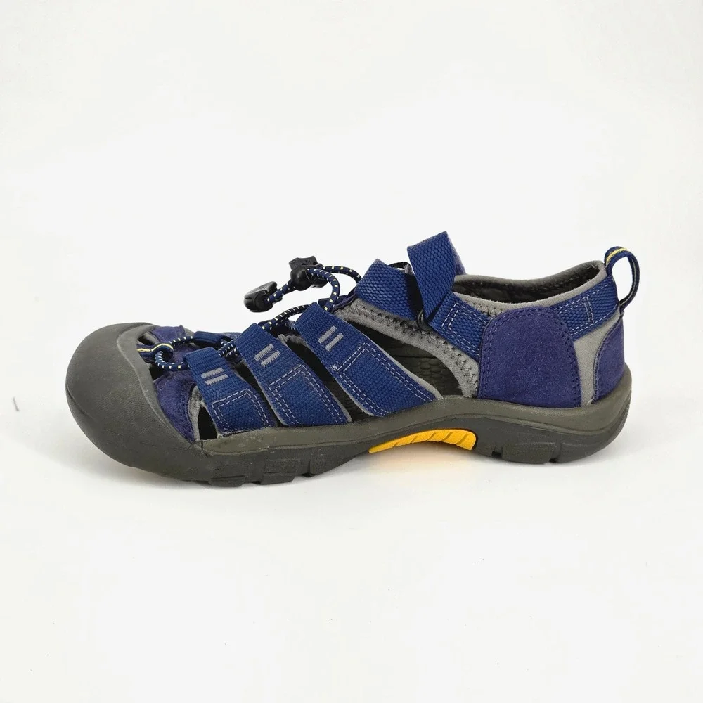 KEEN Newport H2 Blue Yellow Waterproof Hiking Trails Sandals Shoes Kids Size 4
